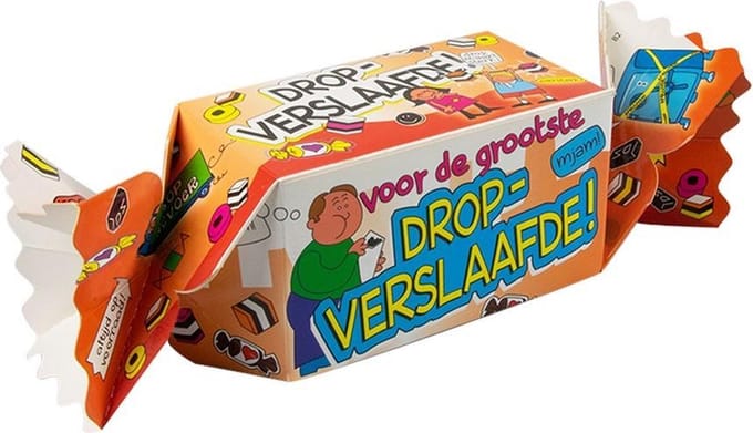 Kado/Snoepverpakking Fun - Dropverslaafde