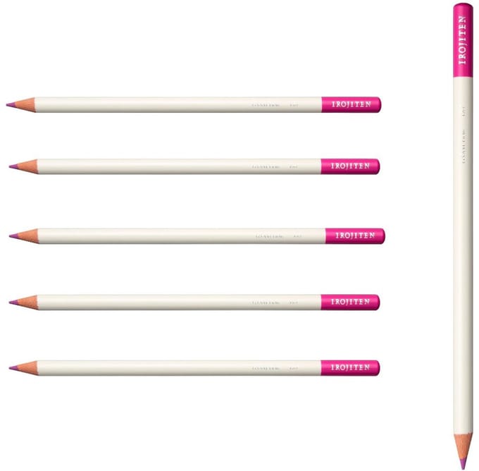Tombow Irojiten - Kleurpotlood - EX7 - Peony pink - Roze - 6 Stuks