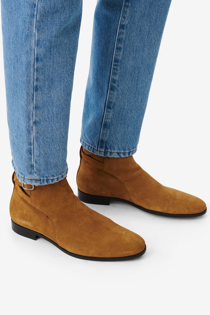 IRO Paris Johd Suede Low Boots Beige Taglia: 45 | Stivali Outlet | Uomo | Marrone