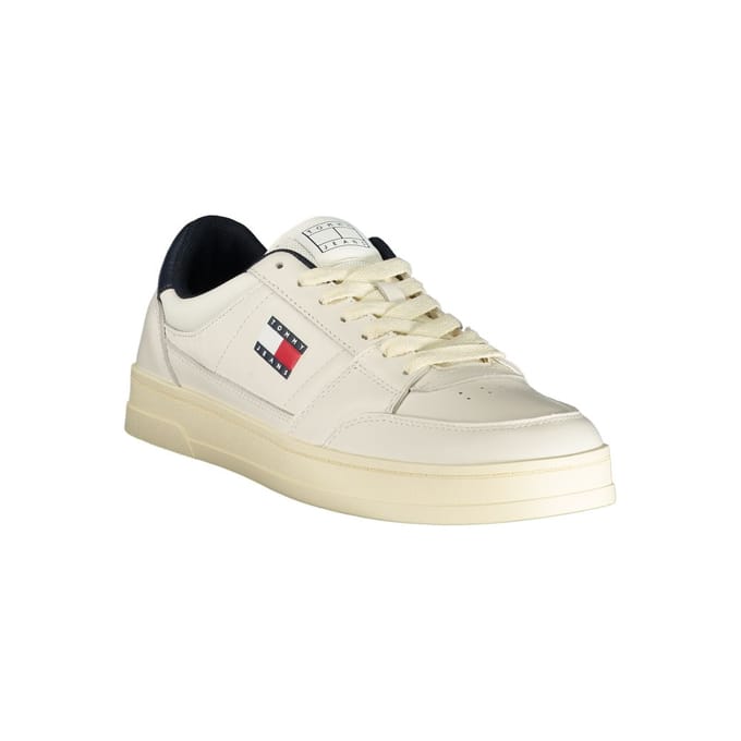 Tommy Hilfiger Witte Leren Sneakers voor Mannen