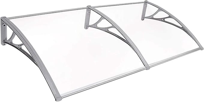 Deurluifel - Regenopvang - Bescherming tegen regen - Polycarbonaat plaat - 60x120cm - Transparant