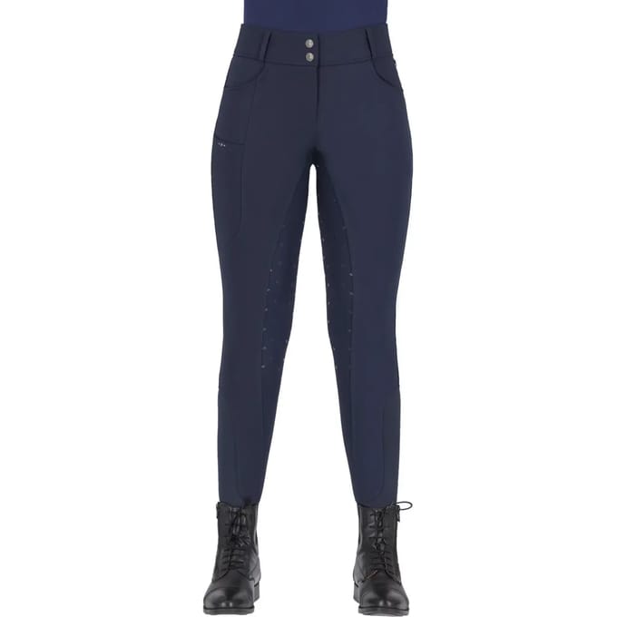 Qhp Rijbroek Lymee Softshell Full-grip Navy - 40