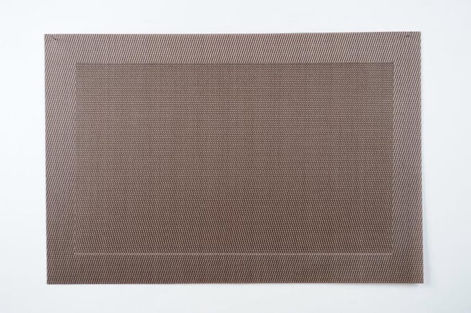 Rasteli - Placemat - kunststof - bruin - B30 x L45 cm - 4 stuks