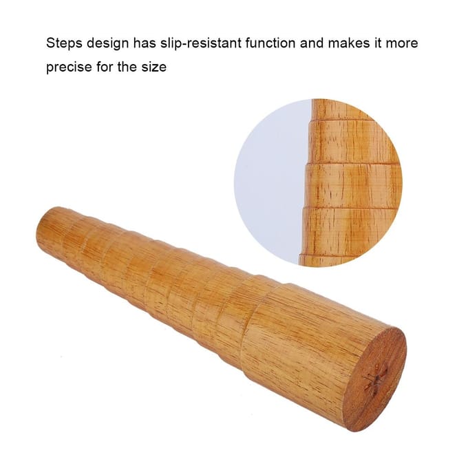 Houten Trap Armband Mal Sizer Bangle Meten Maatstok Sieraden Deformatie Reparatie Gereedschap beige