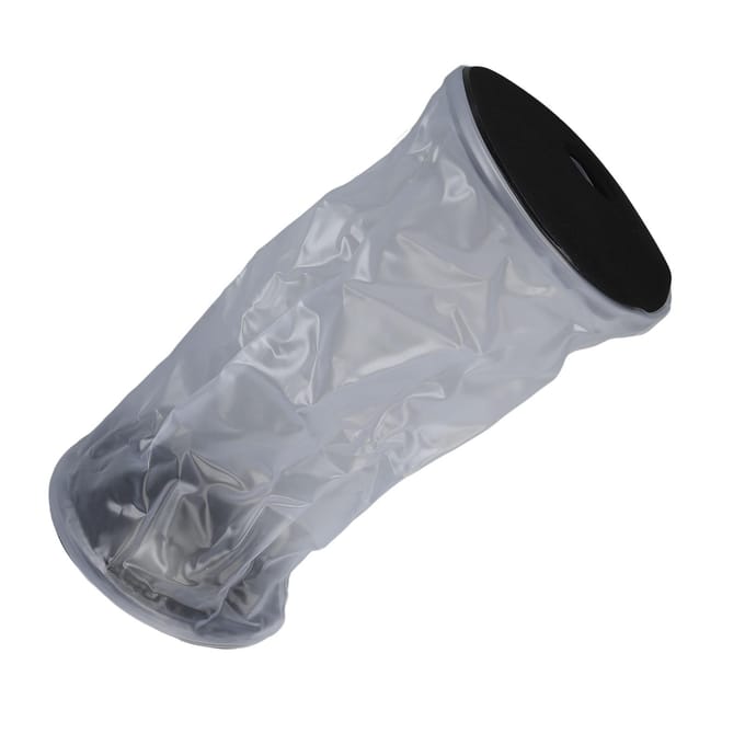 Herbruikbare Lijn Douchehoes PVC Multifunctioneel Waterdicht Lijn Mouwbeschermer voor Elleboog Knie gray