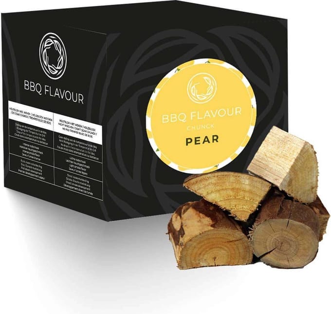 BBQ Flavour Rookhout - Chunks - Peer - Pear - 2,2 kg - Zachte Fruitige Smaak - Kamado