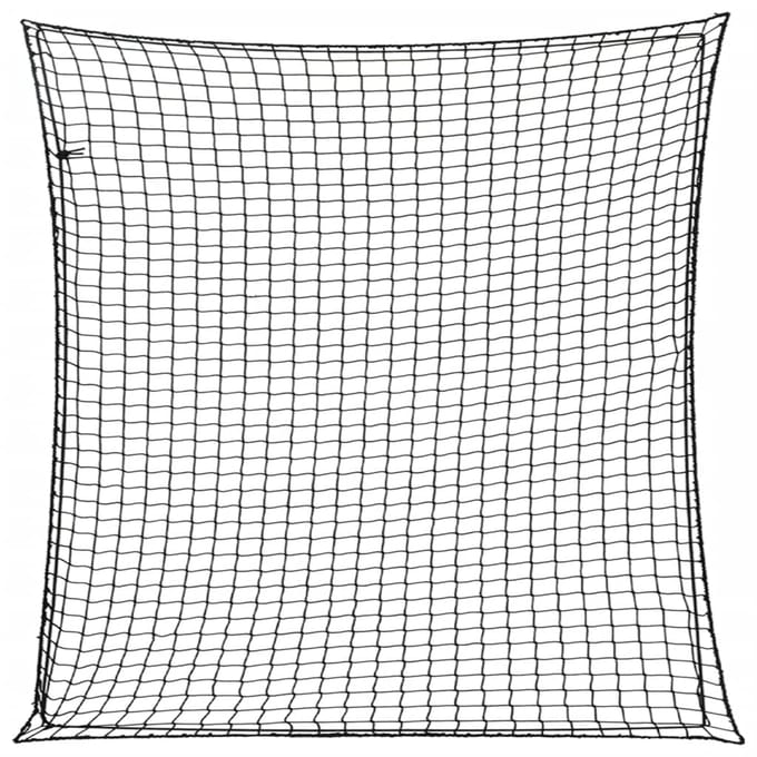 vidaXL - Aanhangwagennet - elastisch - touw - 4x4 - m - polypropeen - zwart
