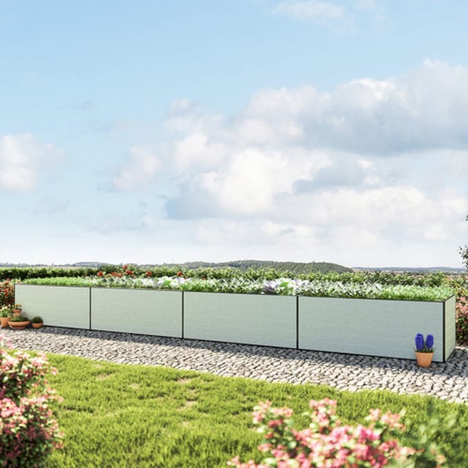 771 x 77 x 77 cm Moestuinbak Kingsize Daniela, Aluminium (geanodiseerd)