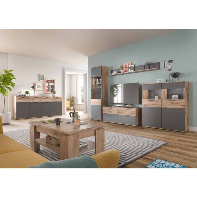 Mason dressoir 4 deuren, 1 lade eik decor / Dressoir Mason - 200cm x 91cm x 40cm