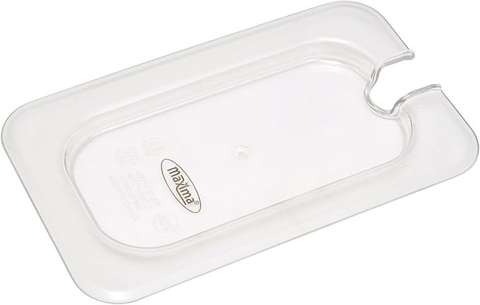 Gastronorm Deksel - 1/9 GN - Polycarbonaat - met Uitsparing
