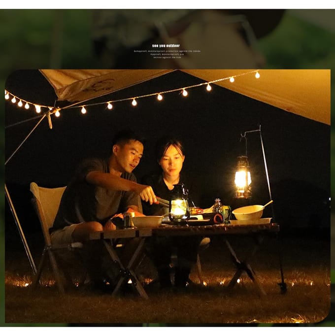 Afneembare lantaarnstandaardlamp Campinglamp Beugel Lamphouder Draagbare campingaccessoire zwart
