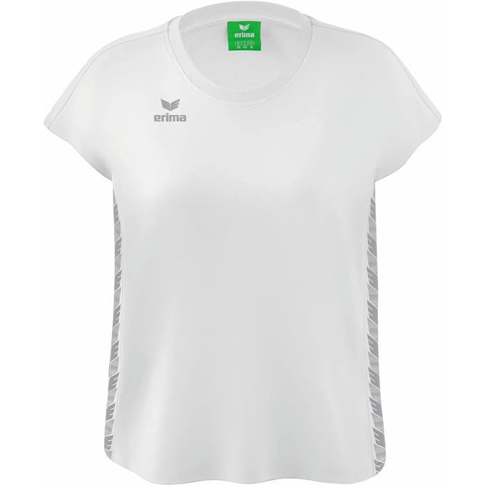 Erima Essential Team T-Shirt Dames - Monument Grey / Wit | Maat: 38