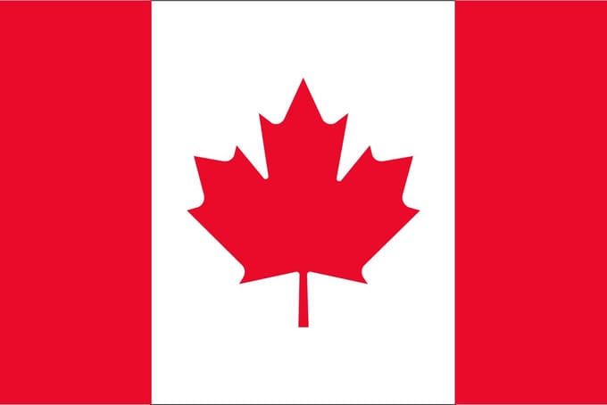 Vlag Canada 40x60cm