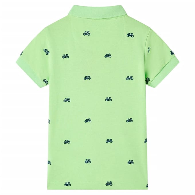 vidaXL Kinderpoloshirt 116 neongroen