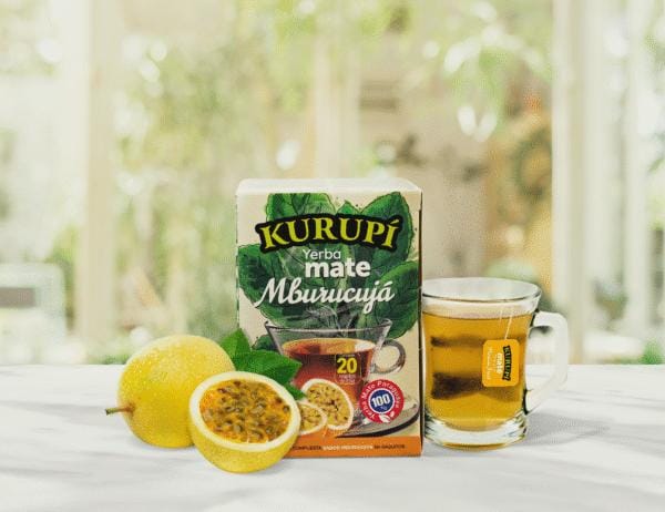 Yerba mate en sachets - fruit de la passion (mburucujá)