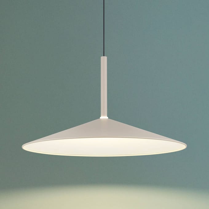 Globo LED hanglamp Lampone, zandkleurig, Ø 47 cm, metaal, Soft-Lift