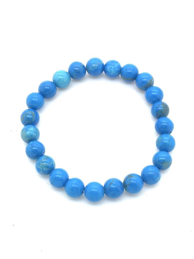 Turkoois armband - edelstenen - 4 mm maat 18