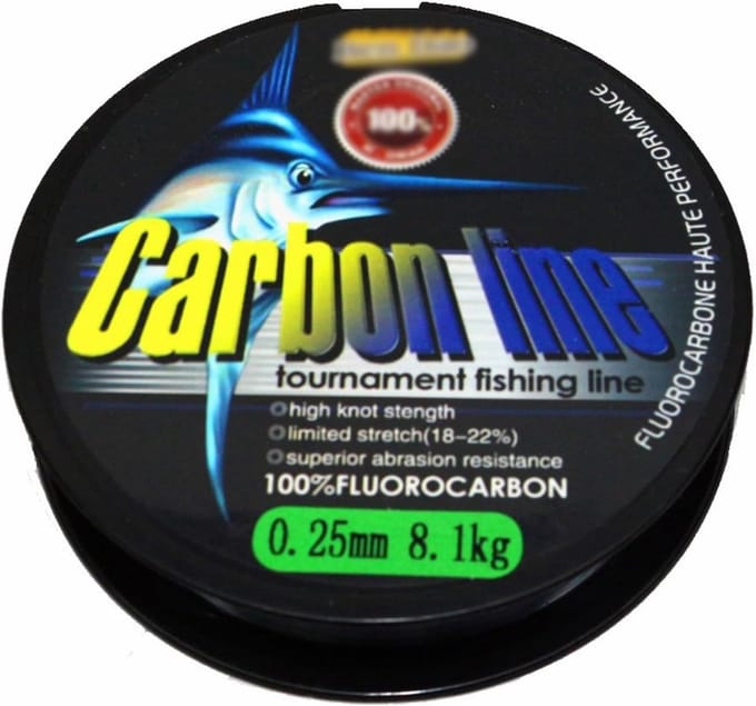 Vislijn - Visdraad Nylon - Karpervissen - Carbon Coating - 0.70MM 100M - Onzichtbaar