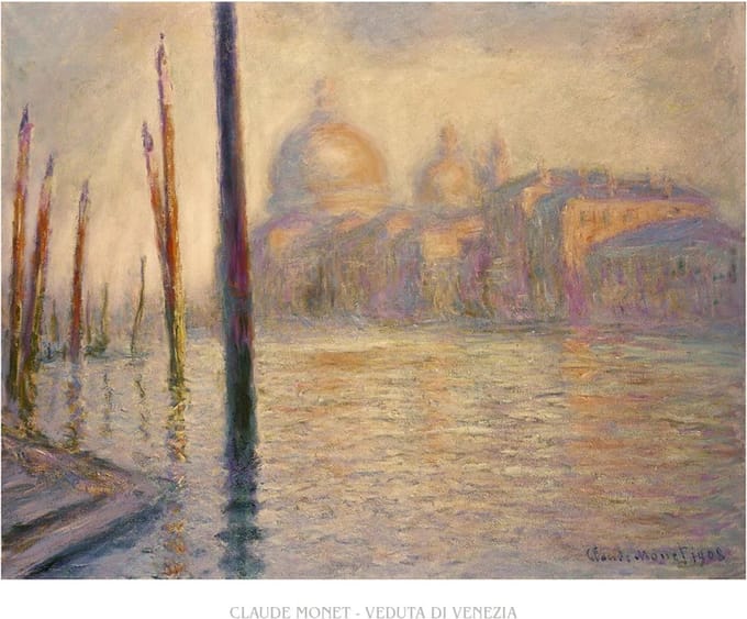 Kunstdruk Claude Monet Veduta Di Venezia 80x60cm