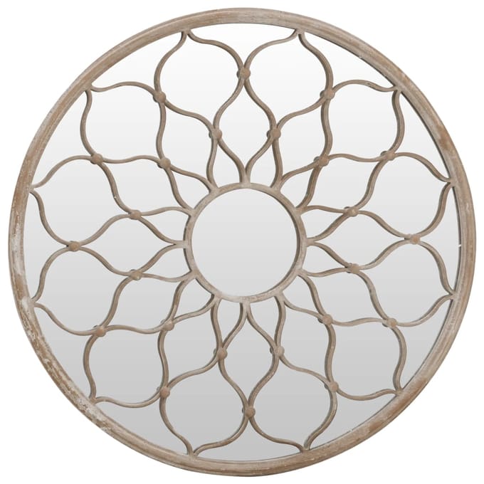 Vidaxl Lustre de Jardin, Couleur Sable, 60X3 Cm, Cadre Rond en Fer