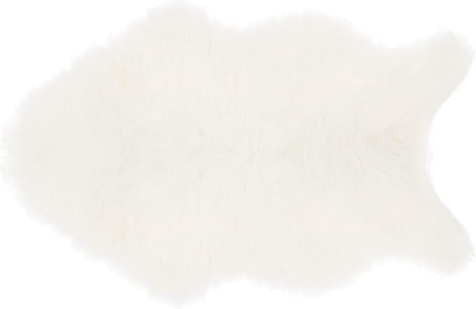 Atmosphera Kids Vloerkleed faux fur - 60x90cm - Wit