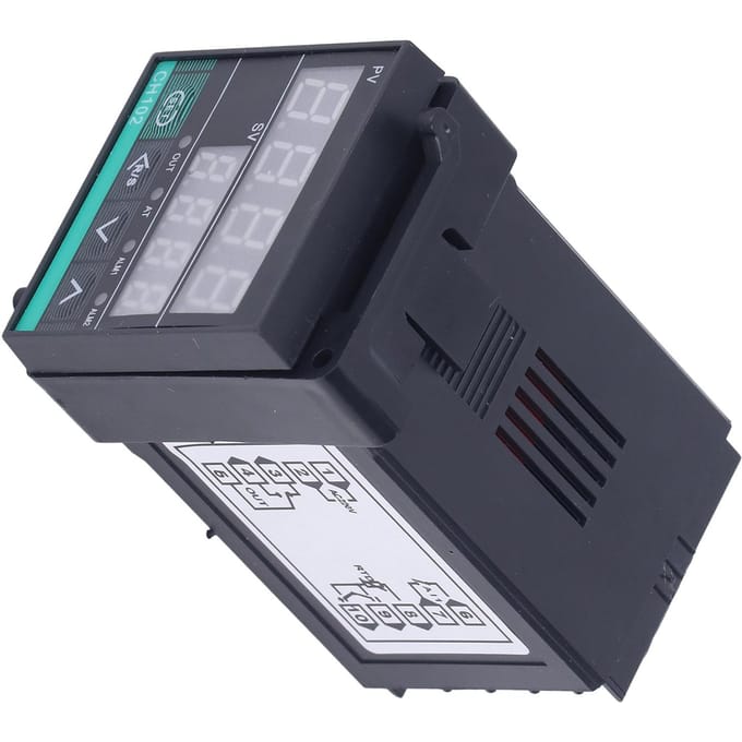 Thermostat numérique intelligent PID, régulateur de température, type K, CH102FK02MxAN, 220 V CA black