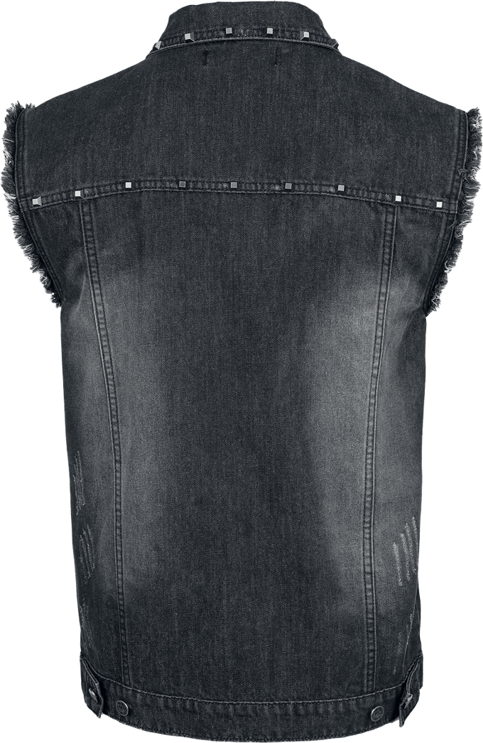 Black Premium by EMP Bodywarmer - Vest with pyramid studs - XL - voor Mannen - zwart