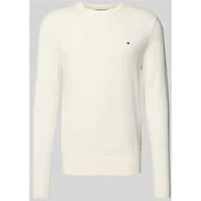 Regular fit pullover van mix van katoen en kasjmier