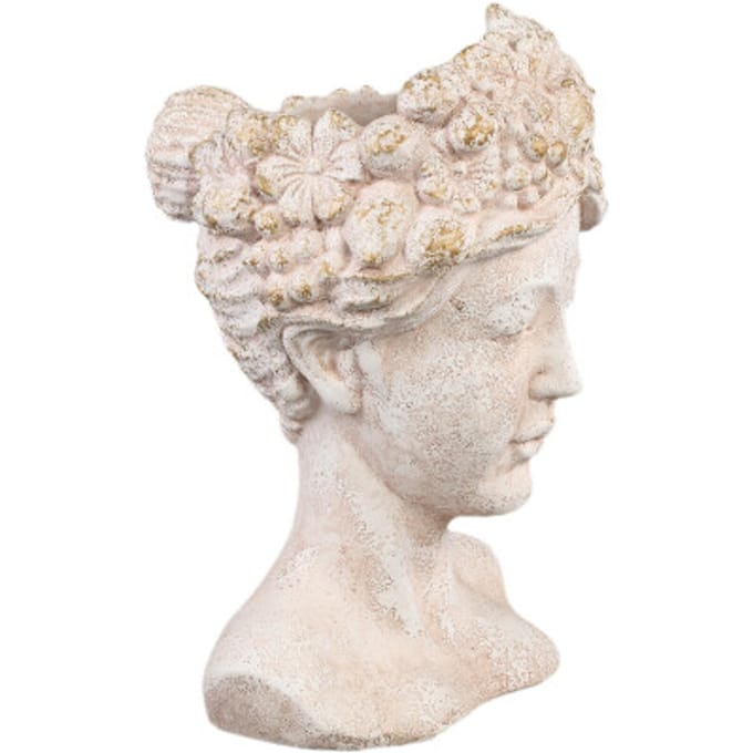 PTMD - Beeld Sherlene - Beige - 23x21.5x36cm