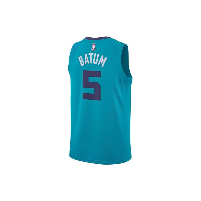 Jordan NBA Retro Rechte Snit Ademend Sneldrogend Basketbalshirt Heren Tops Blauw Groen 864463-430 M blue