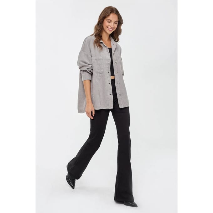 OverSized Velours Shirtjack
