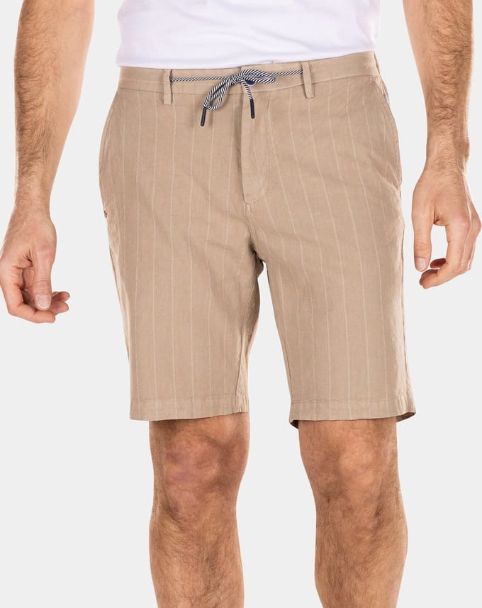 NZA - Linnen korte chino - Shimmering Sand
