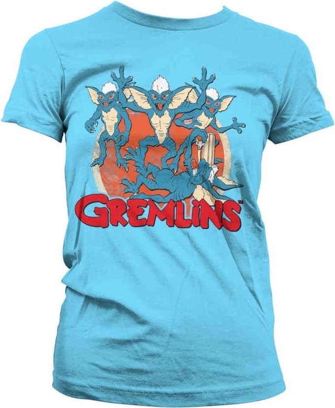 Gremlins Dames Tshirt -S- Group Blauw