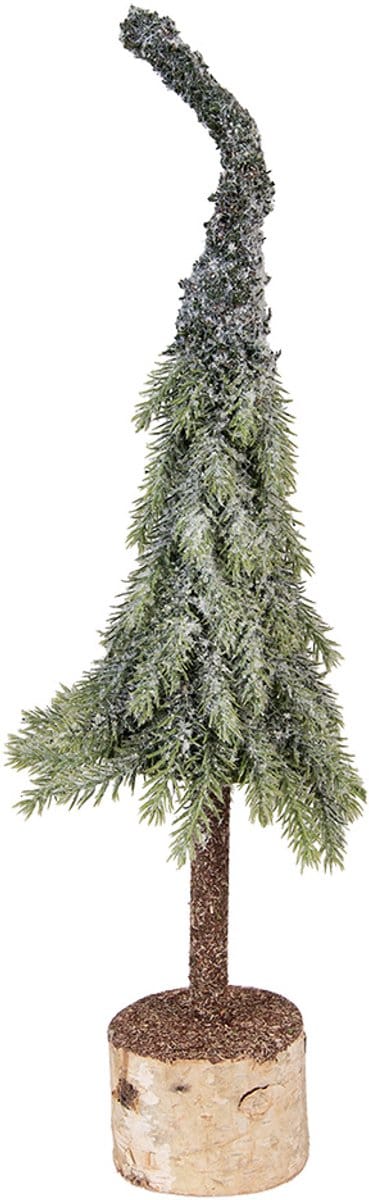 Clayre & Eef Mini Kunstkerstboom Ø 13x50 cm Groen Hout