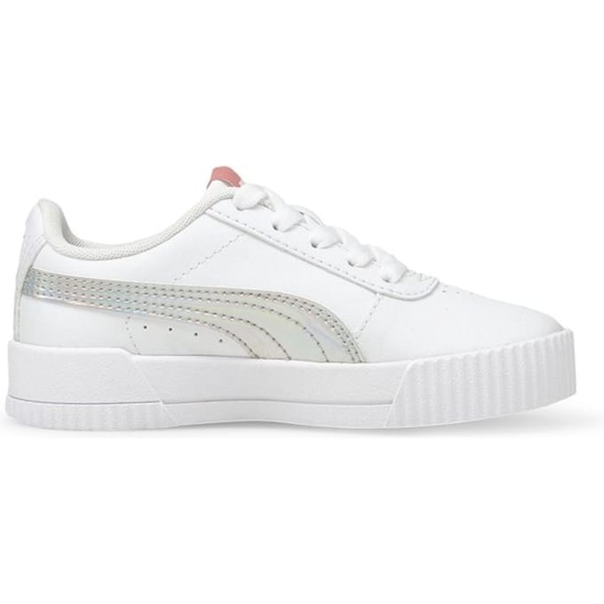 PUMA Carina Rainbow PS - maat 27.5 - Meisjes Sneakers - Puma White-Puma Silver