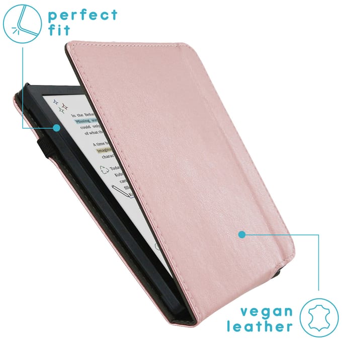 imoshion Stand Flipcase voor de Kobo Libra Colour - Rosé Goud