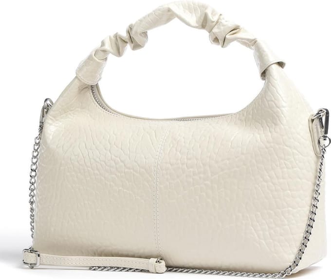 Nunoo Dandy new Zealand beige w. gold Dames Hand/Schoudertas - One Size