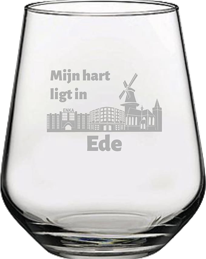 Gegraveerde Drinkglas 42,5cl Ede
