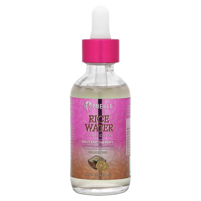 Mielle, Split End Therapy, Rice Water Collection, 2 fl oz (59 ml) pink