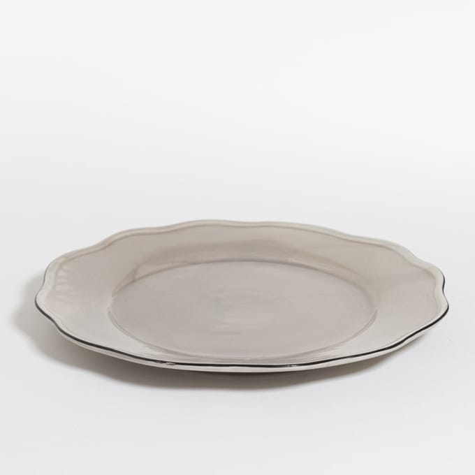 The Table Amsterdam Attic Onderbord - Ø 30 cm - Oyster - Taupe