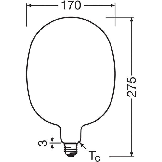Osram E27 LED Lamp | 7.3W 2700K 220V/240V 827 806Lm | 320° Dimbaar