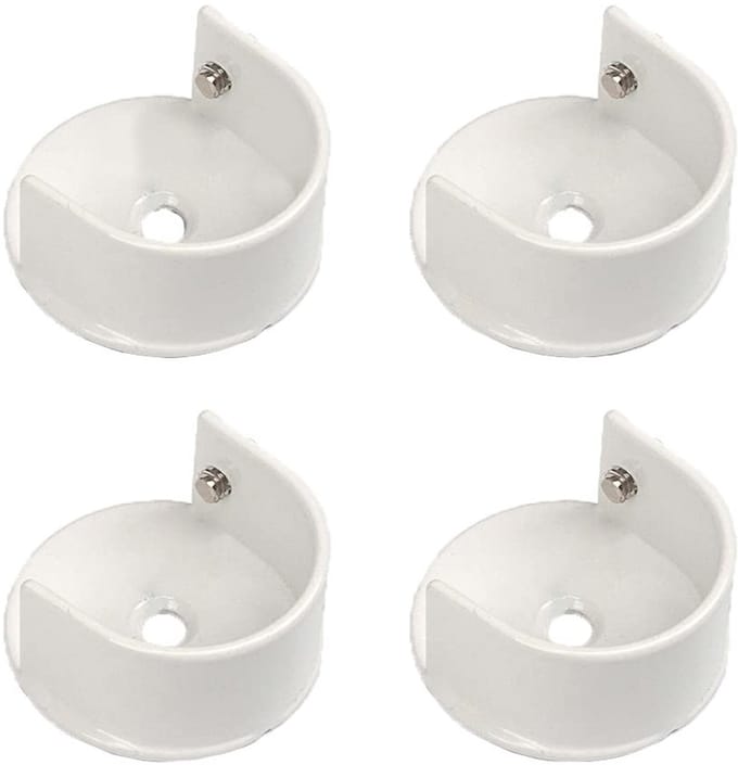 Dailygoods- Gordijnsteun Zware Kwaliteit - U-vormige Houder - 4 Stuks