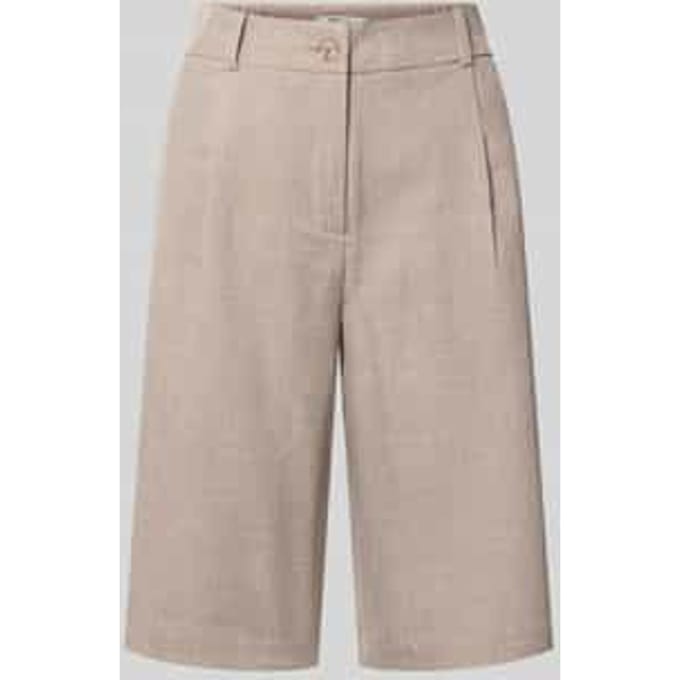 regular fit bermuda’s met bandplooi model 'LINDA'