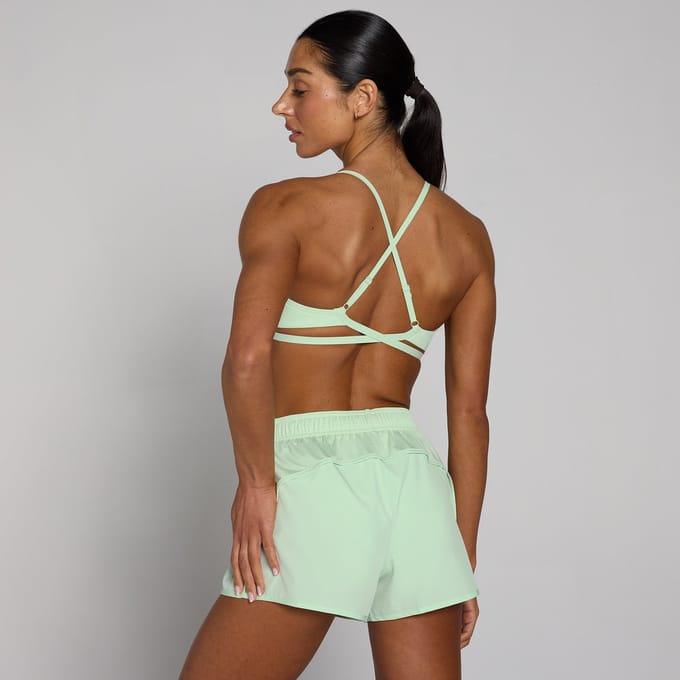 MP Women's Tempo Adjustable Strappy Back Sports Bra - Lichtgroen - M