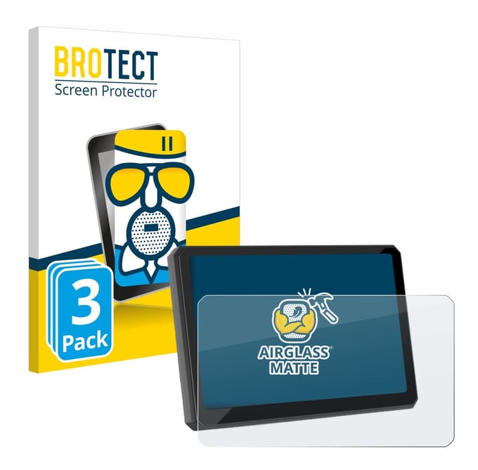 BROTECT - Screenprotector voor Carpuride W702BS 7" - Folie Beschermfolie Beschermglas matte 3 Stuks