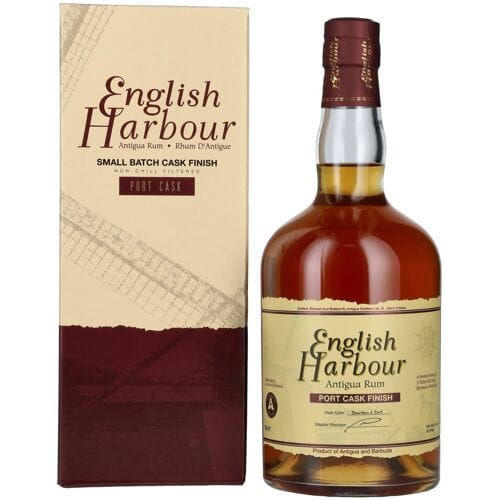 Engelse haven rum English Harbour PORT CASK FINISH Small Batch Antigua Rum 46% Vol. 0,7l in geschenkverpakking