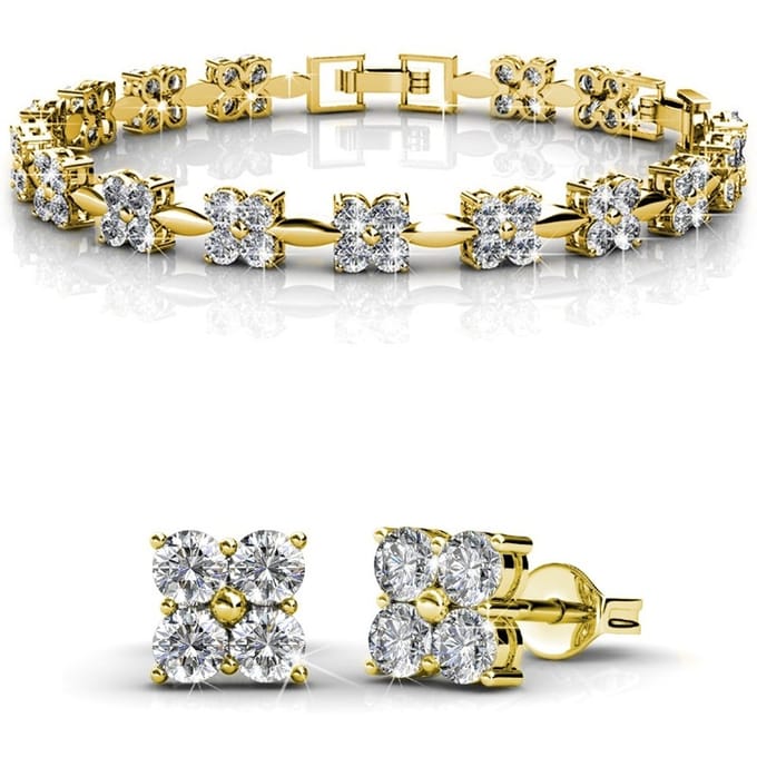 Sweet Square Sets - Goud en Kristal