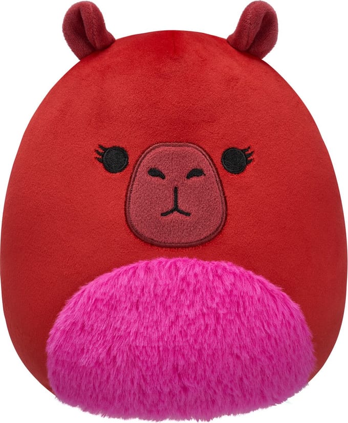 Squishmallows- Marcia - Maroon Capybara W/Fuzzy Belly 19cm