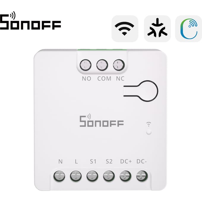 SONOFF MINI-D Droge Contact WiFi Smart Switch Matter Compatibel AC/DC Ingang ESP32 Chip Slimme Scene Groepsbesturing via eWeLink