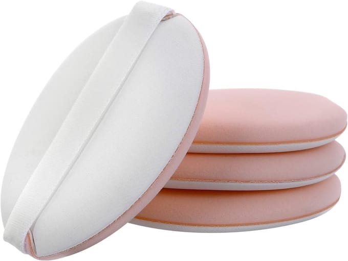 Make-up spons poeder 8 stuks Make-up basispad Make-up crème Concealer Kleurondersteuningsblender Beauty pad applicator wash Mini make-up cover (Beige)